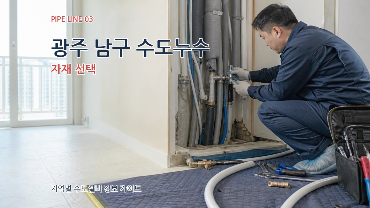 광주 남구 수도누수 자재 선택
