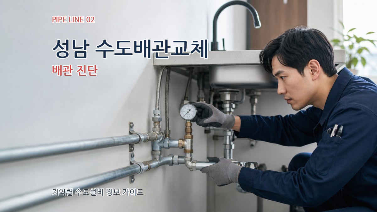 성남 수도배관교체 배관 진단