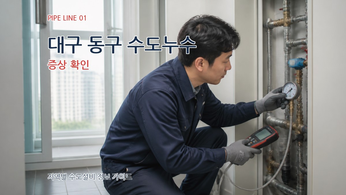 대구 동구 수도누수