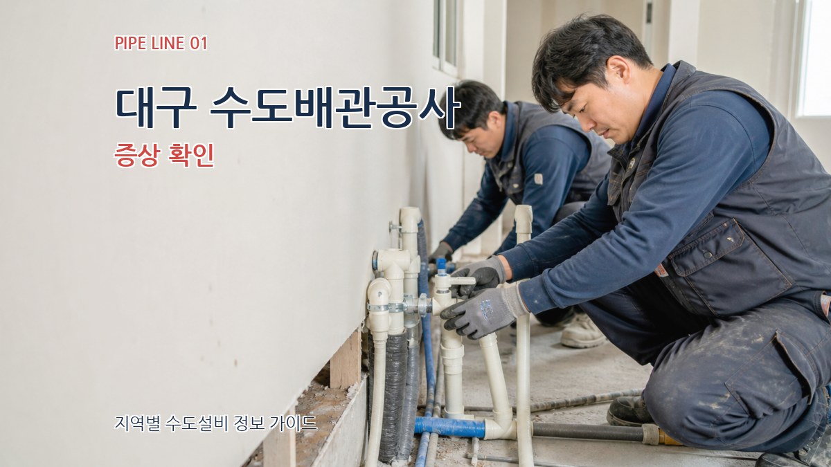 대구 수도배관공사