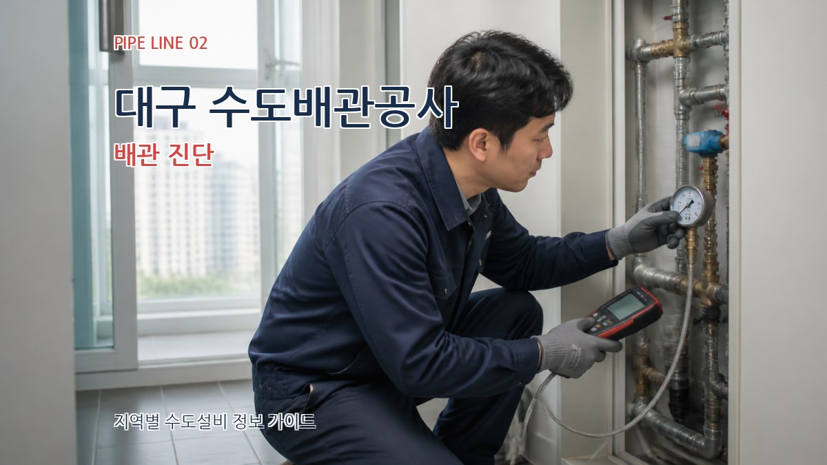 대구 수도배관공사 배관 진단