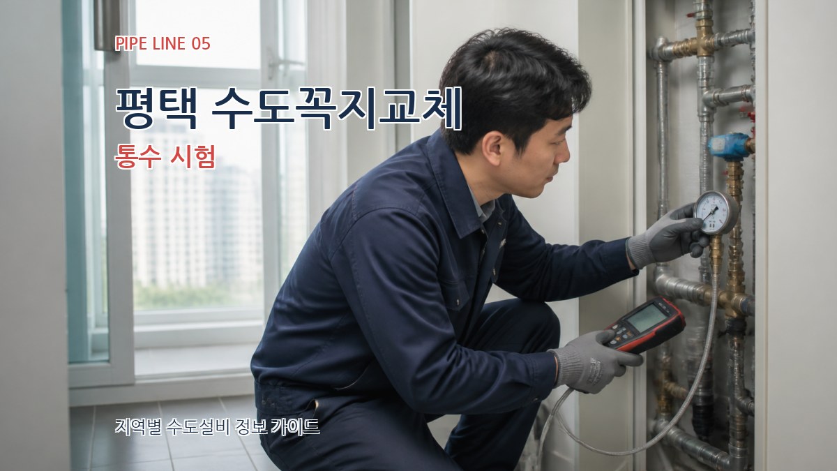 평택 수도꼭지교체 통수 시험