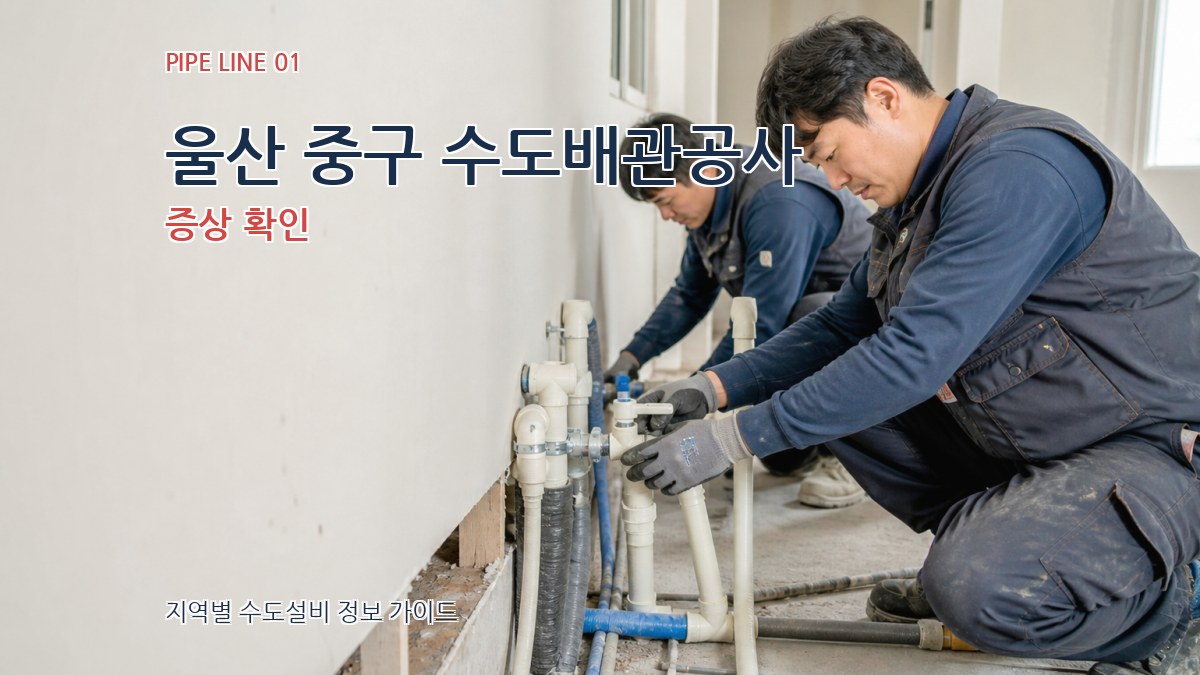 울산 중구 수도배관공사