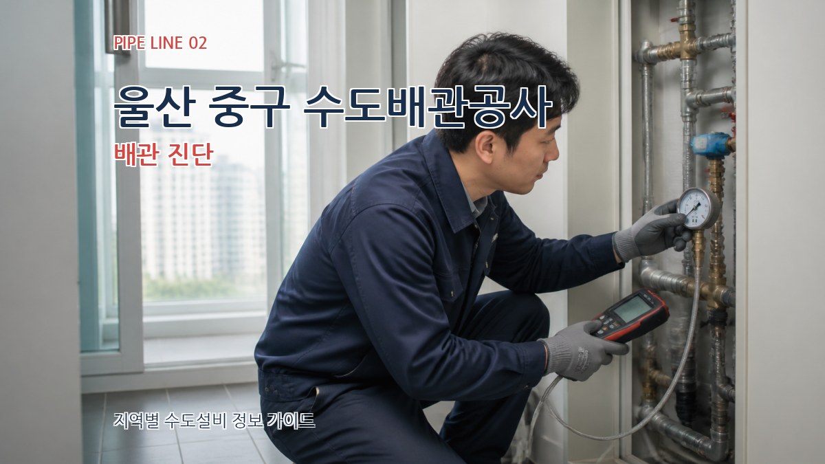 울산 중구 수도배관공사 배관 진단
