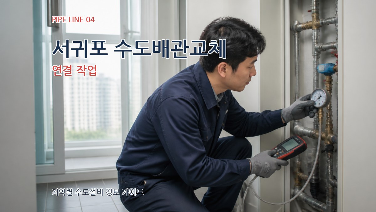 서귀포 수도배관교체 연결 작업