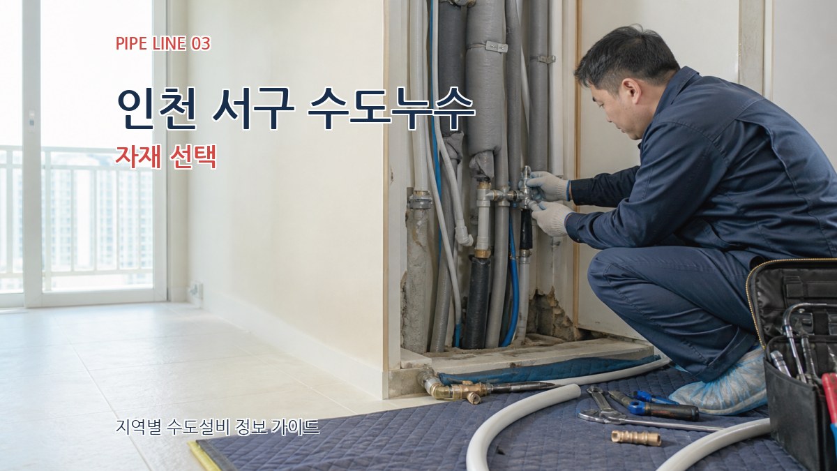 인천 서구 수도누수 자재 선택