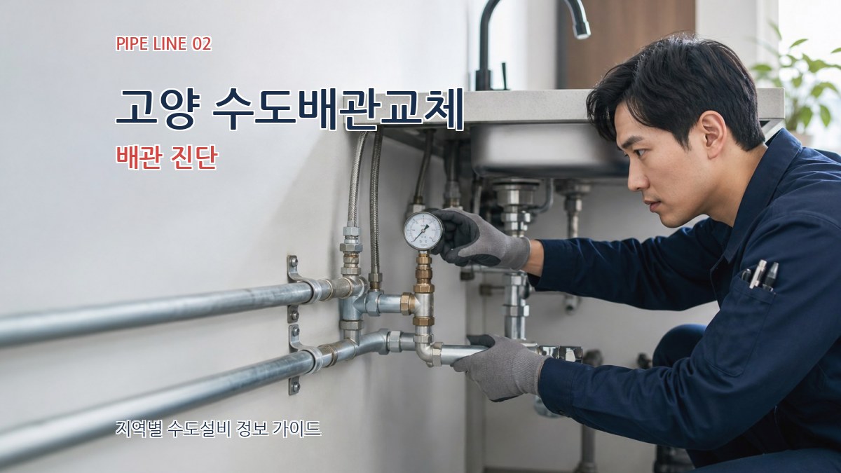 고양 수도배관교체 배관 진단