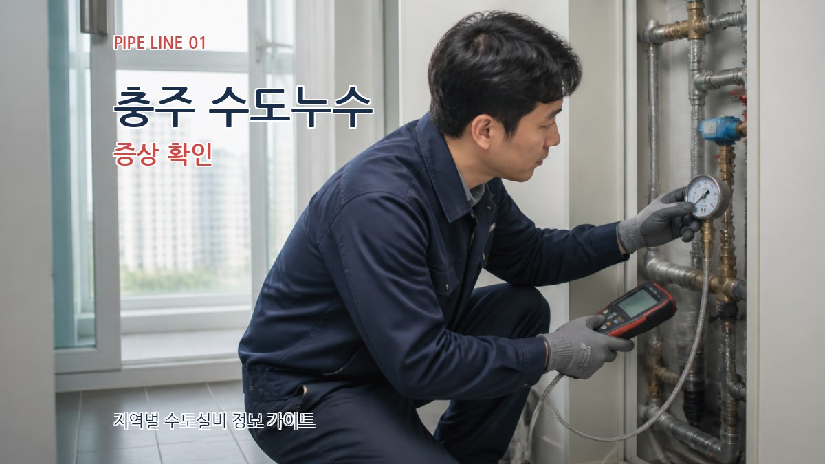 충주 수도누수