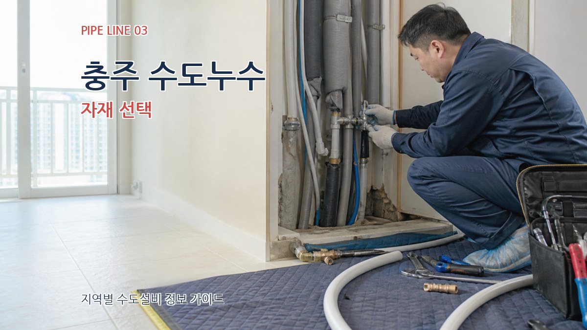 충주 수도누수 자재 선택