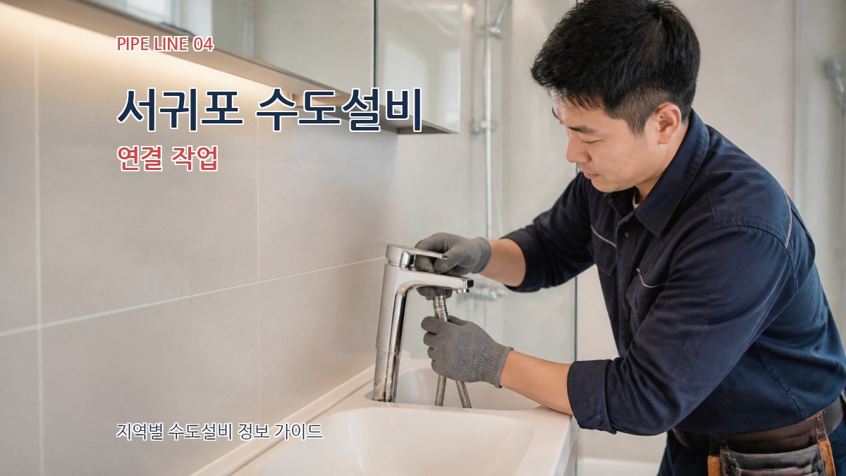 서귀포 수도설비 연결 작업