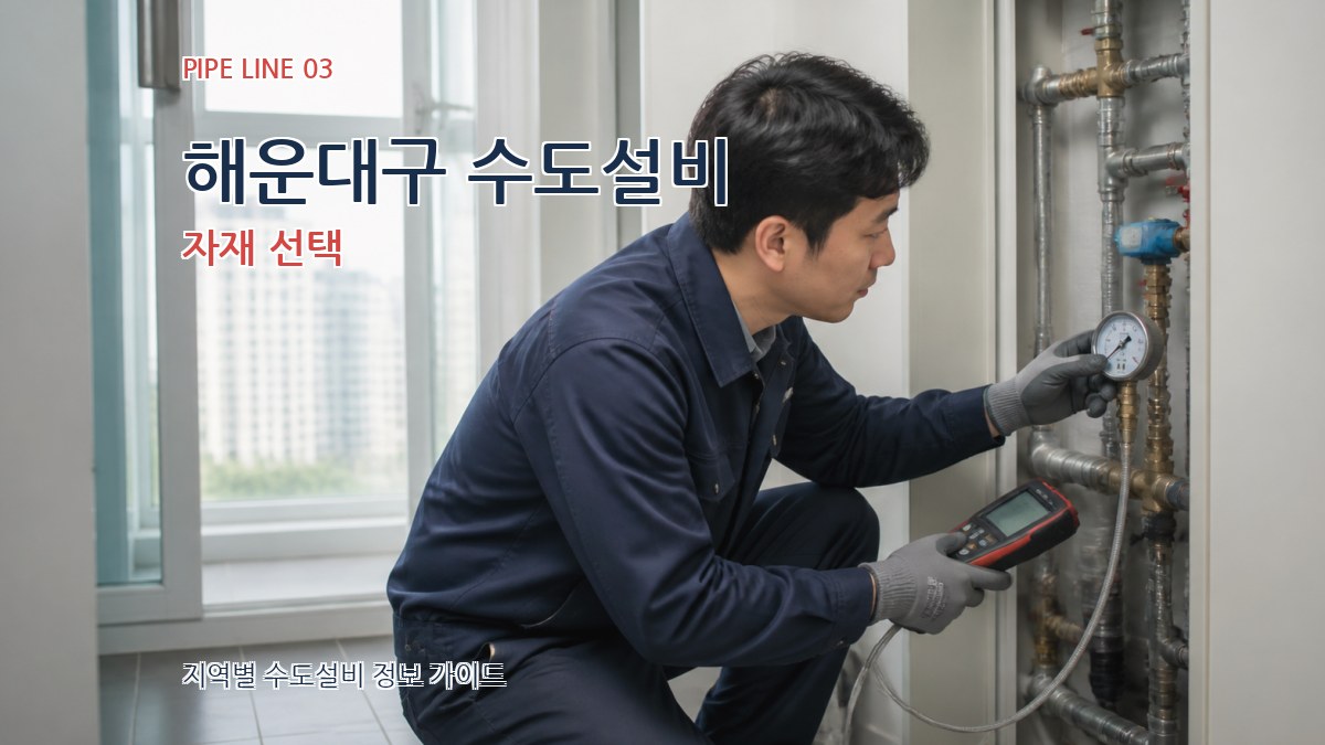 해운대구 수도설비 자재 선택