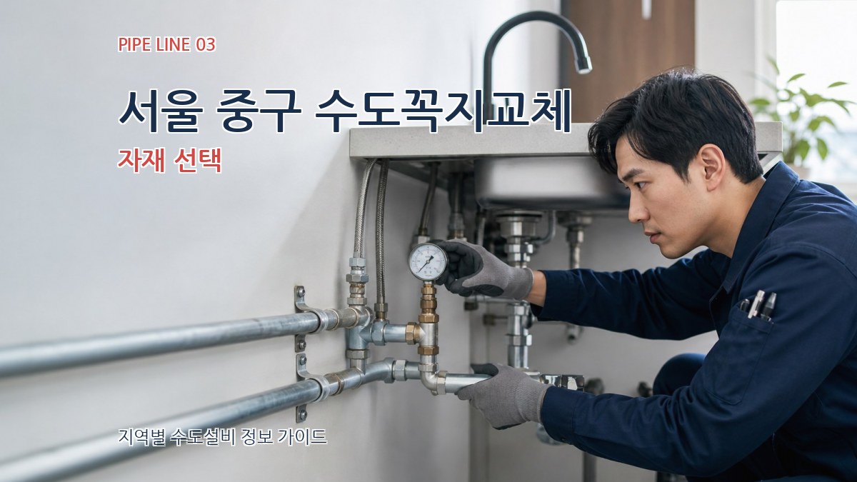 서울 중구 수도꼭지교체 자재 선택
