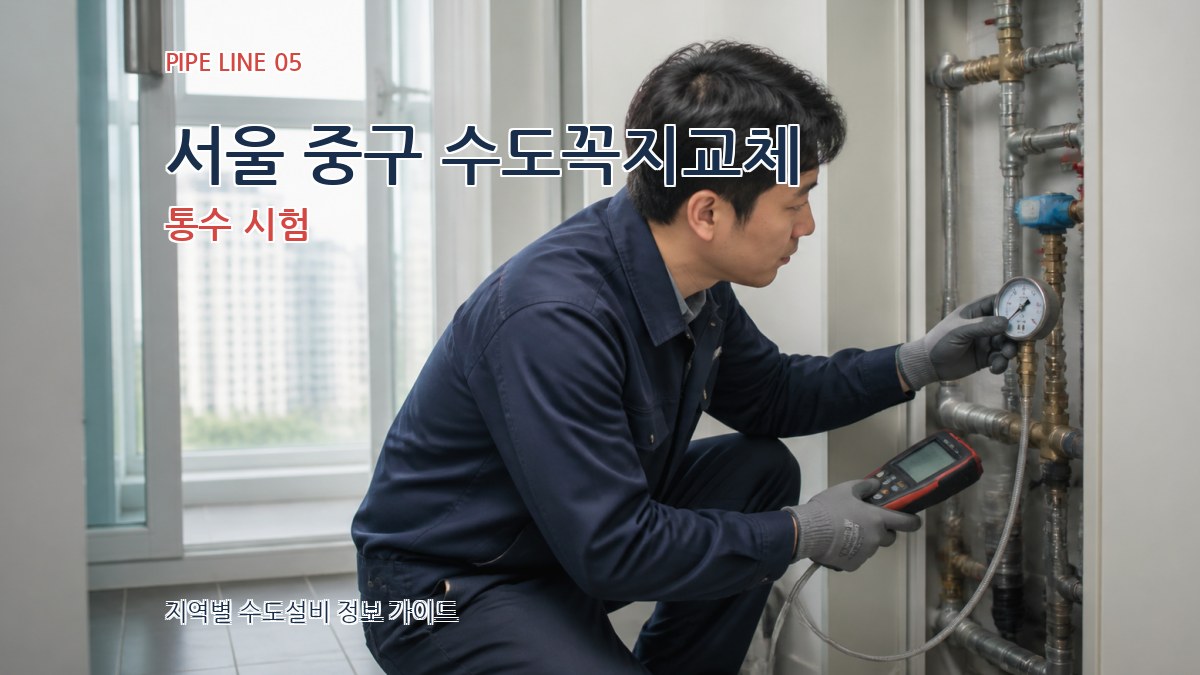 서울 중구 수도꼭지교체 통수 시험