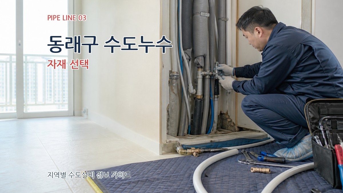 동래구 수도누수 자재 선택
