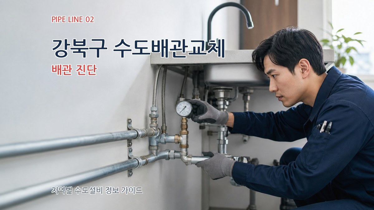 강북구 수도배관교체 배관 진단