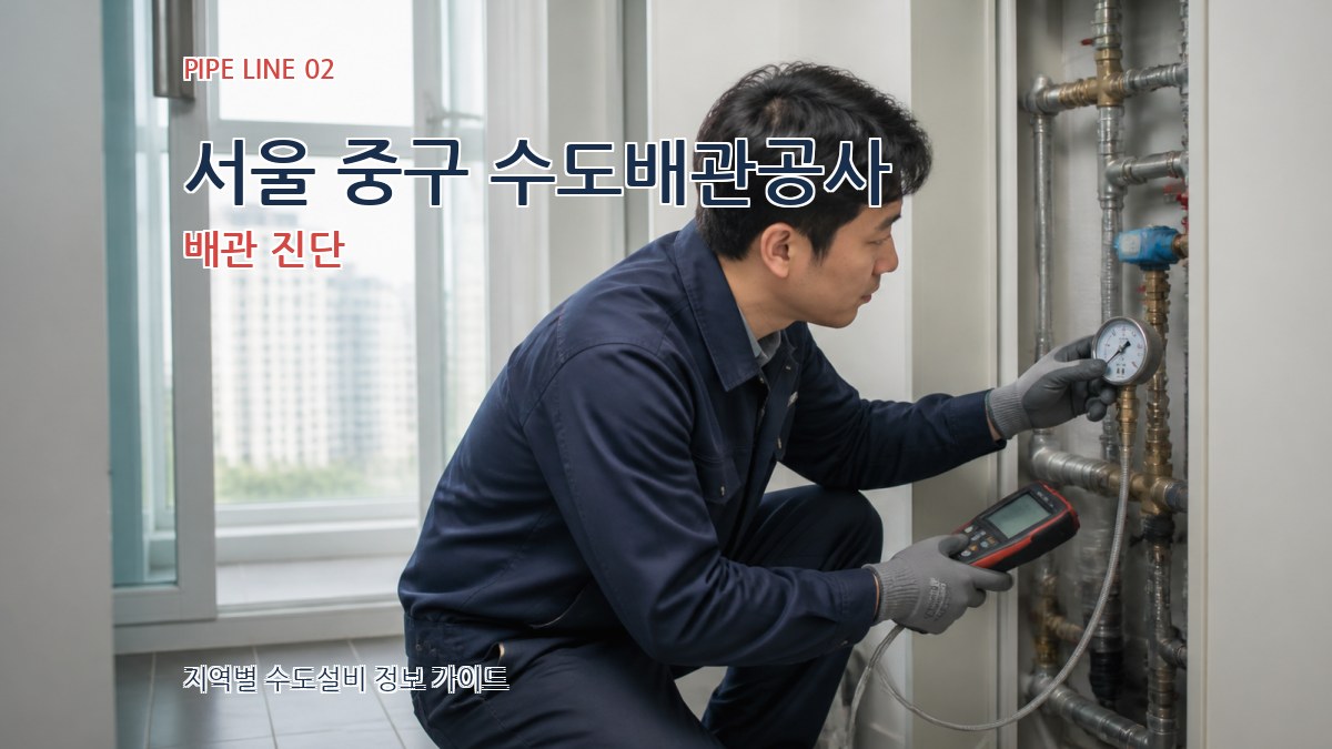 서울 중구 수도배관공사 배관 진단