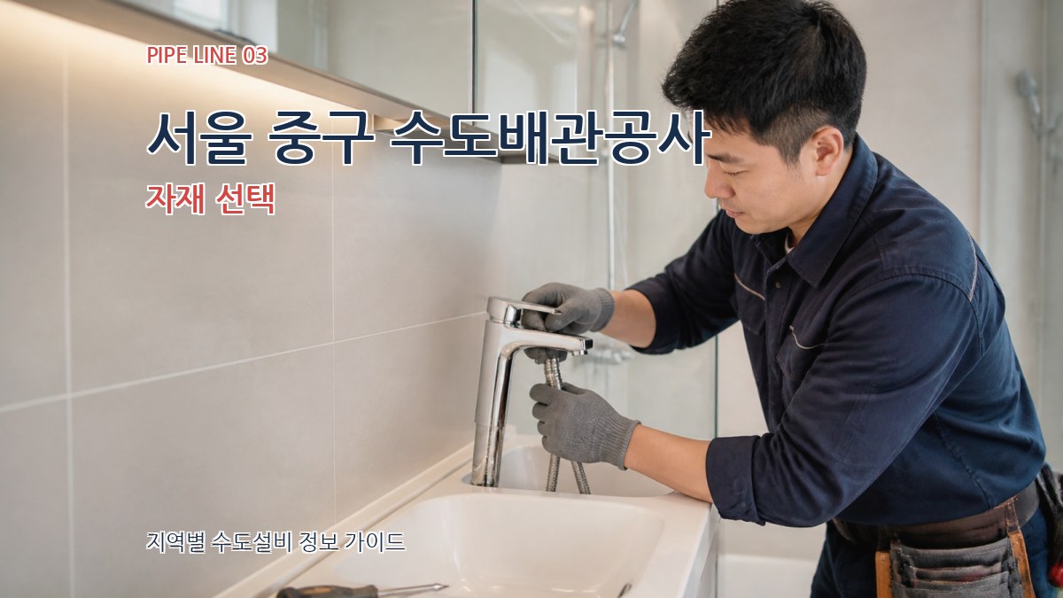 서울 중구 수도배관공사 자재 선택