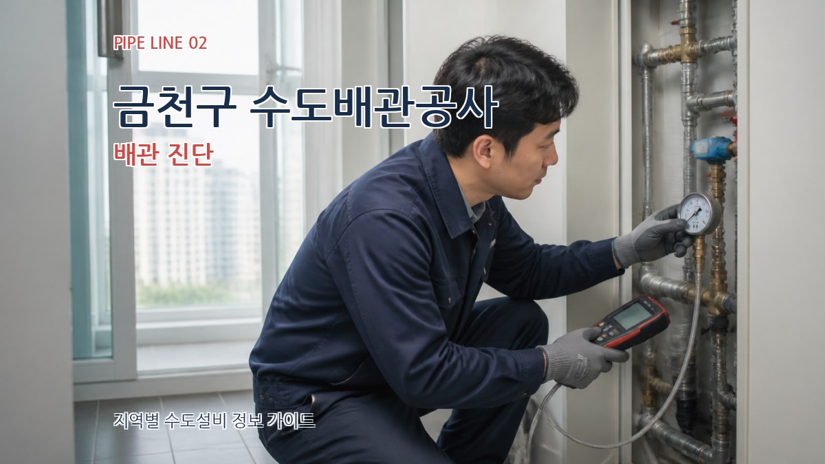 금천구 수도배관공사 배관 진단