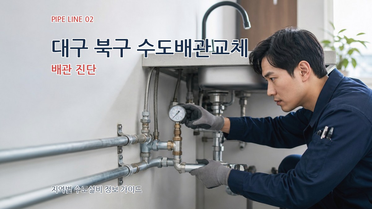 대구 북구 수도배관교체 배관 진단