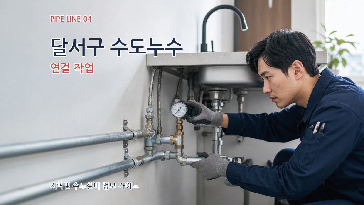 달서구 수도누수 연결 작업