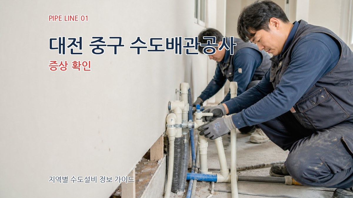 대전 중구 수도배관공사