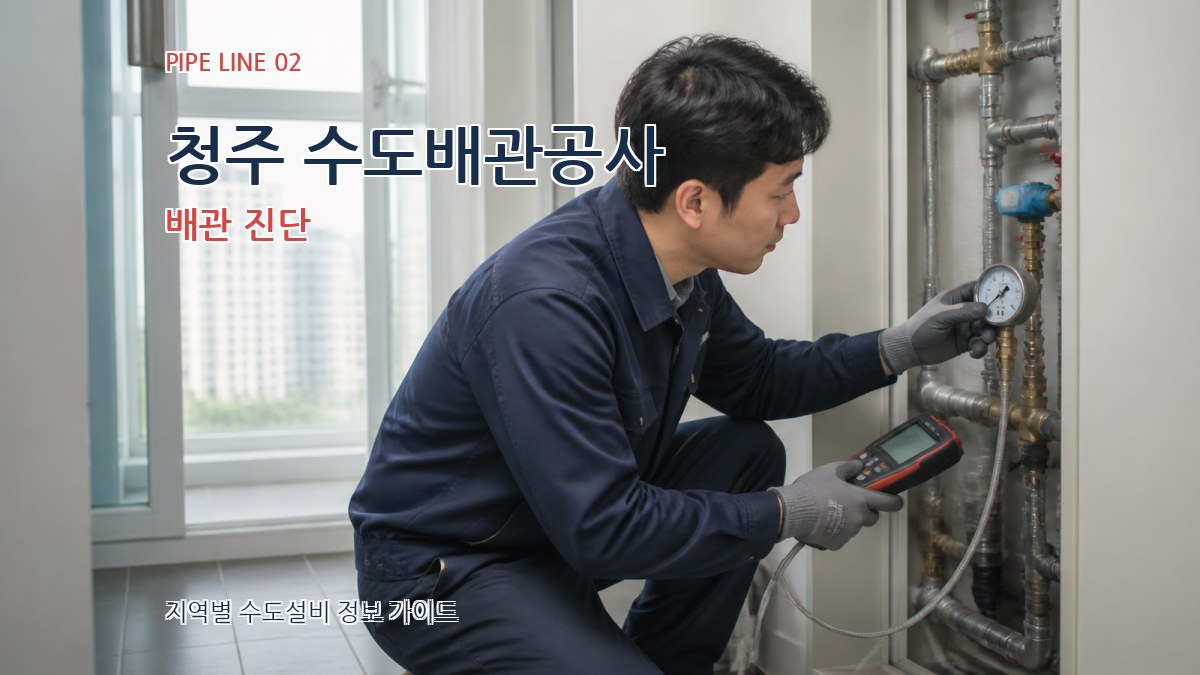 청주 수도배관공사 배관 진단