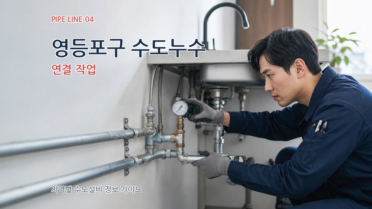 영등포구 수도누수 연결 작업