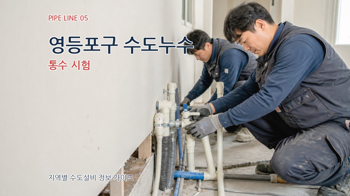 영등포구 수도누수 통수 시험