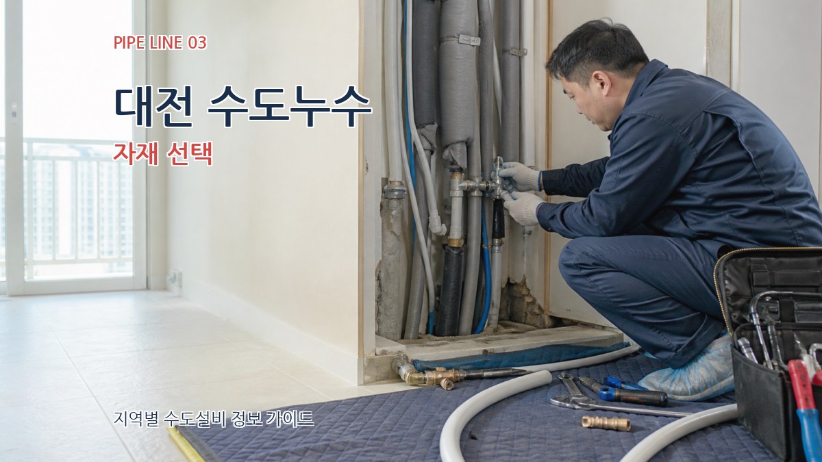 대전 수도누수 자재 선택