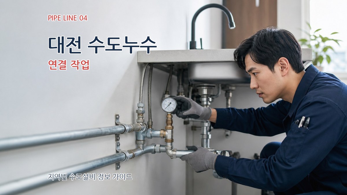 대전 수도누수 연결 작업