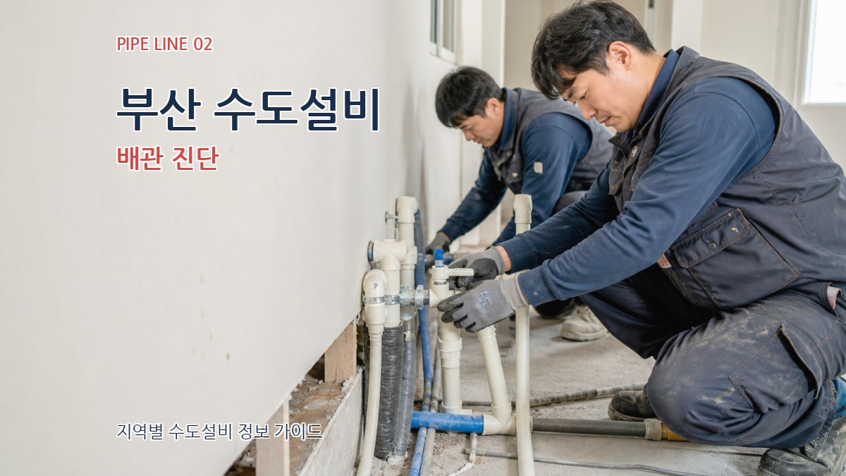 부산 수도설비 배관 진단