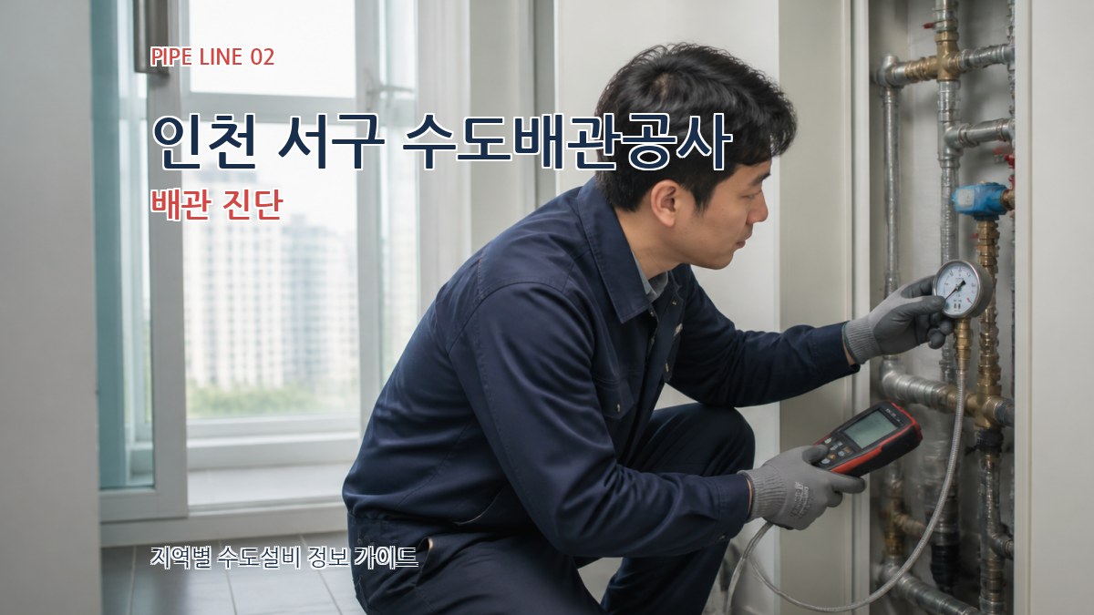 인천 서구 수도배관공사 배관 진단