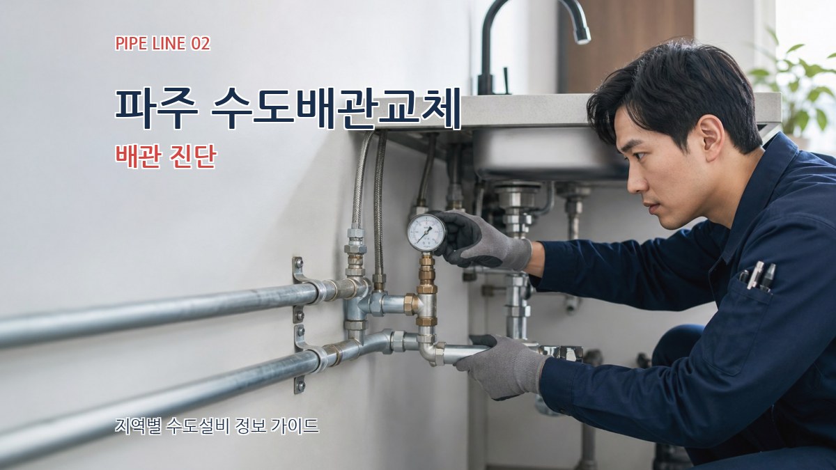 파주 수도배관교체 배관 진단