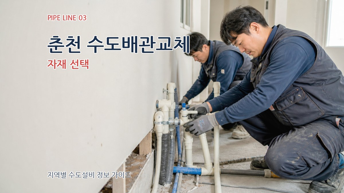 춘천 수도배관교체 자재 선택