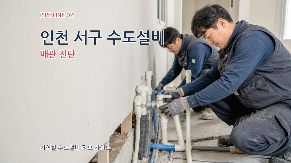인천 서구 수도설비 배관 진단