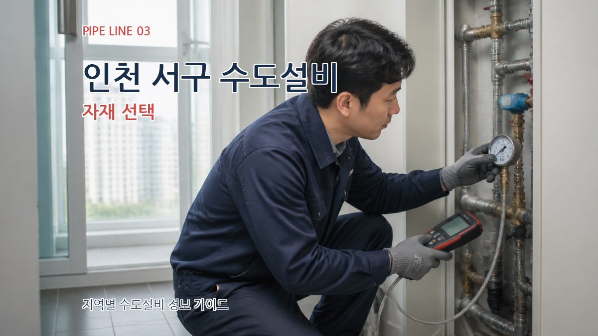 인천 서구 수도설비 자재 선택