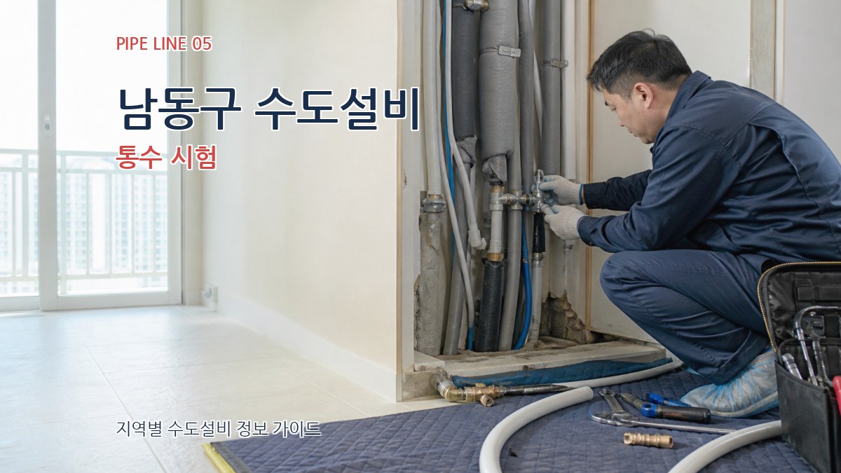 남동구 수도설비 통수 시험