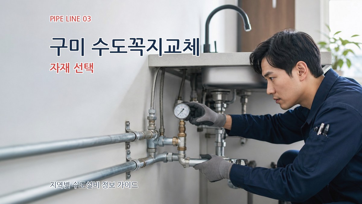 구미 수도꼭지교체 자재 선택
