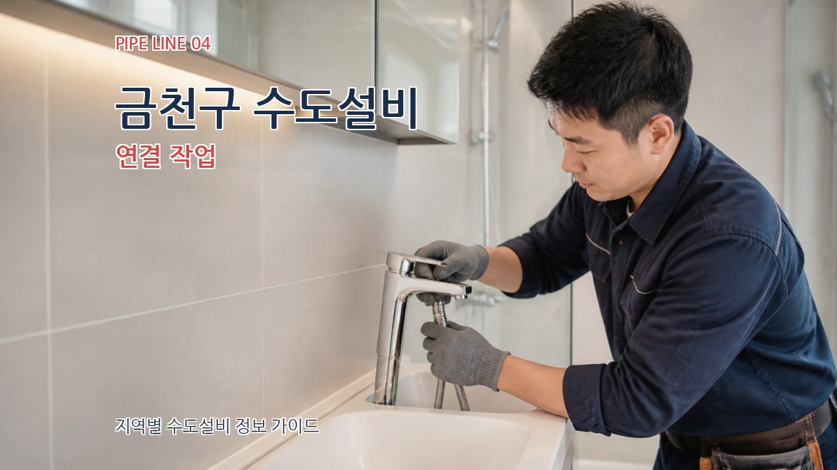 금천구 수도설비 연결 작업