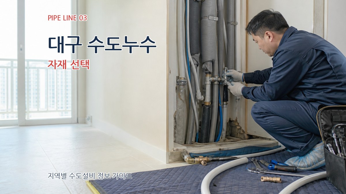 대구 수도누수 자재 선택
