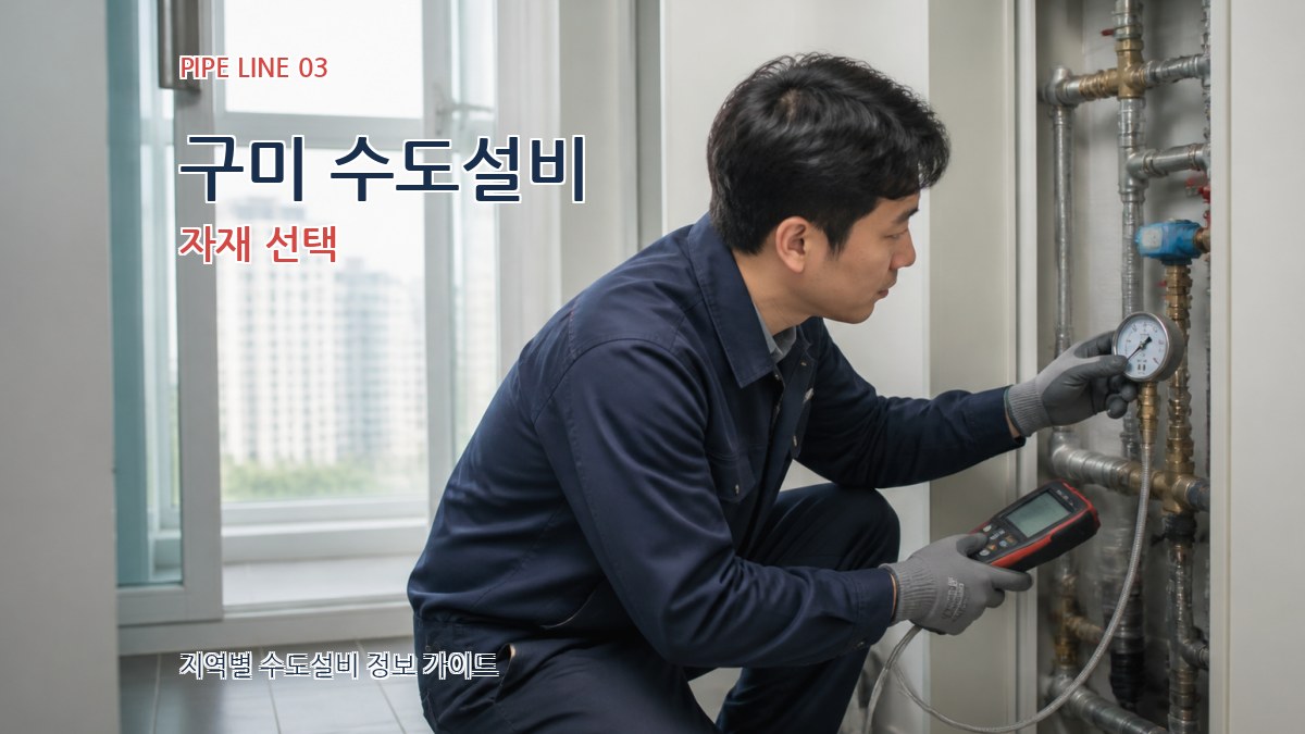 구미 수도설비 자재 선택