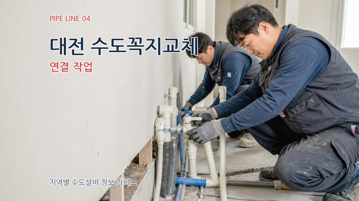 대전 수도꼭지교체 연결 작업