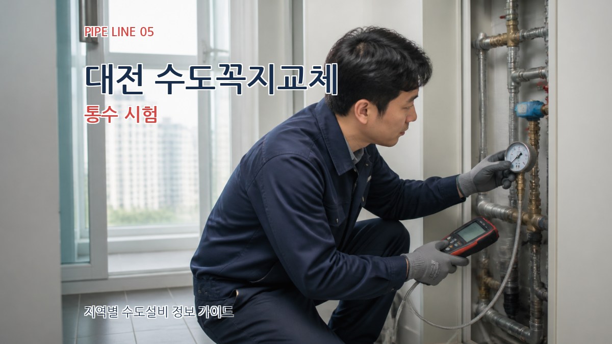 대전 수도꼭지교체 통수 시험