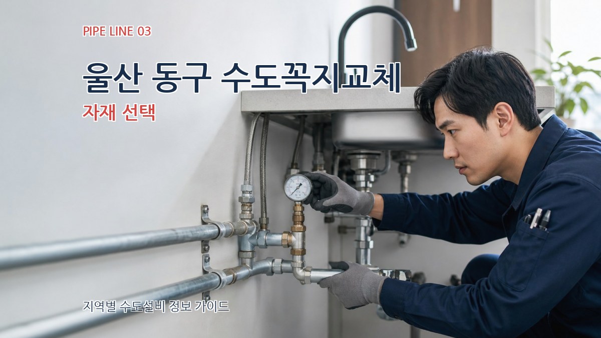 울산 동구 수도꼭지교체 자재 선택