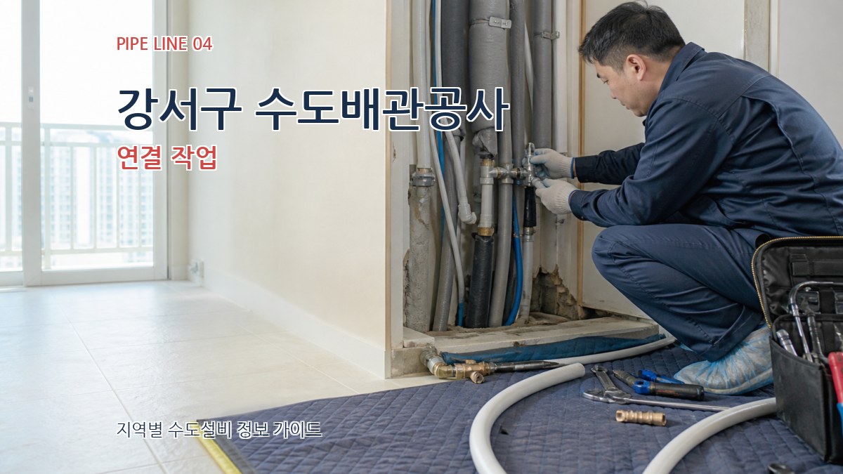 강서구 수도배관공사 연결 작업