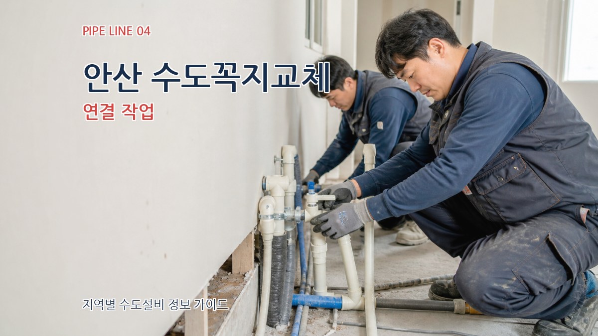 안산 수도꼭지교체 연결 작업