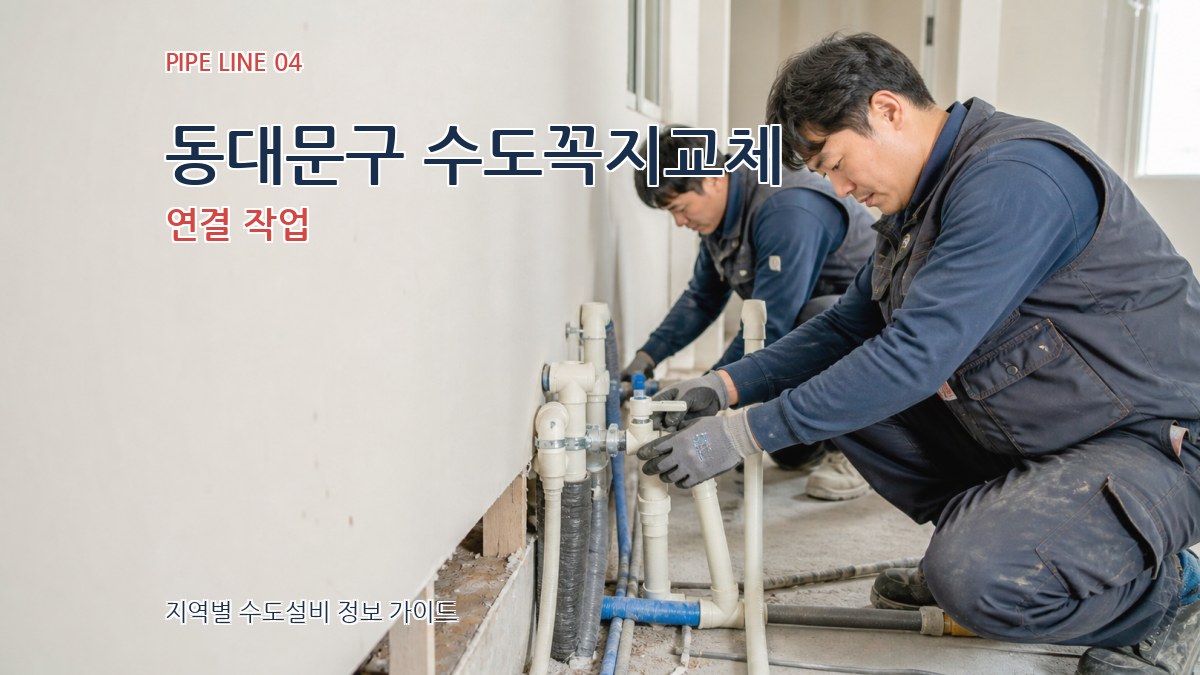 동대문구 수도꼭지교체 연결 작업