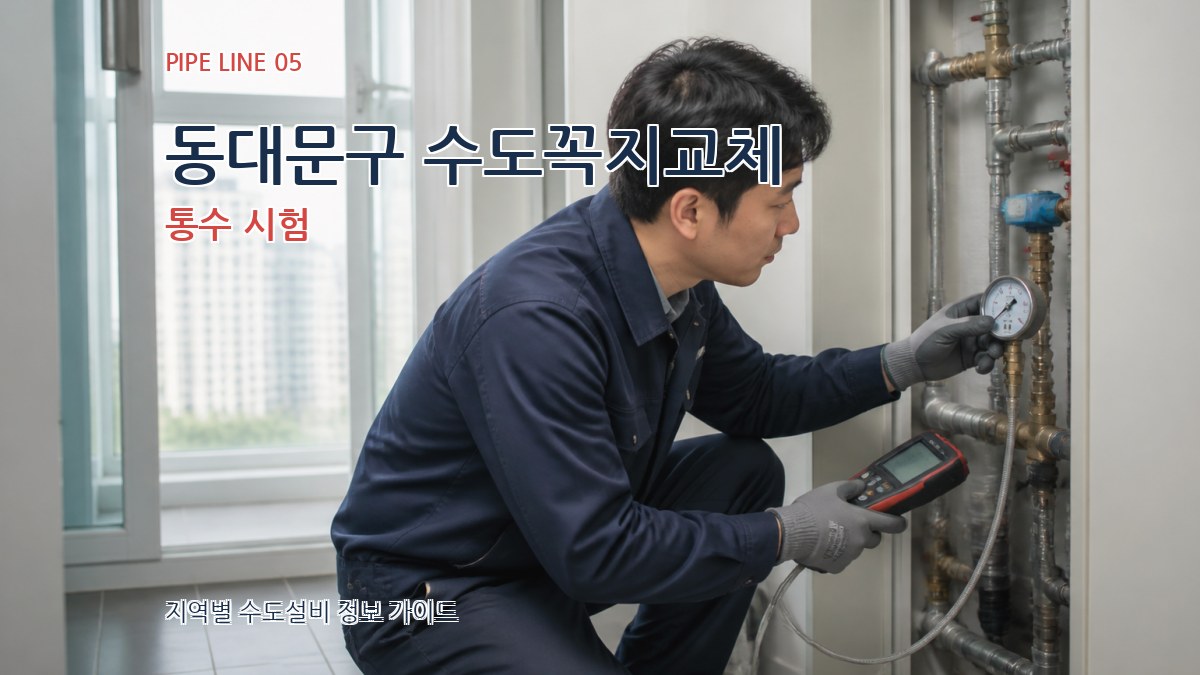 동대문구 수도꼭지교체 통수 시험