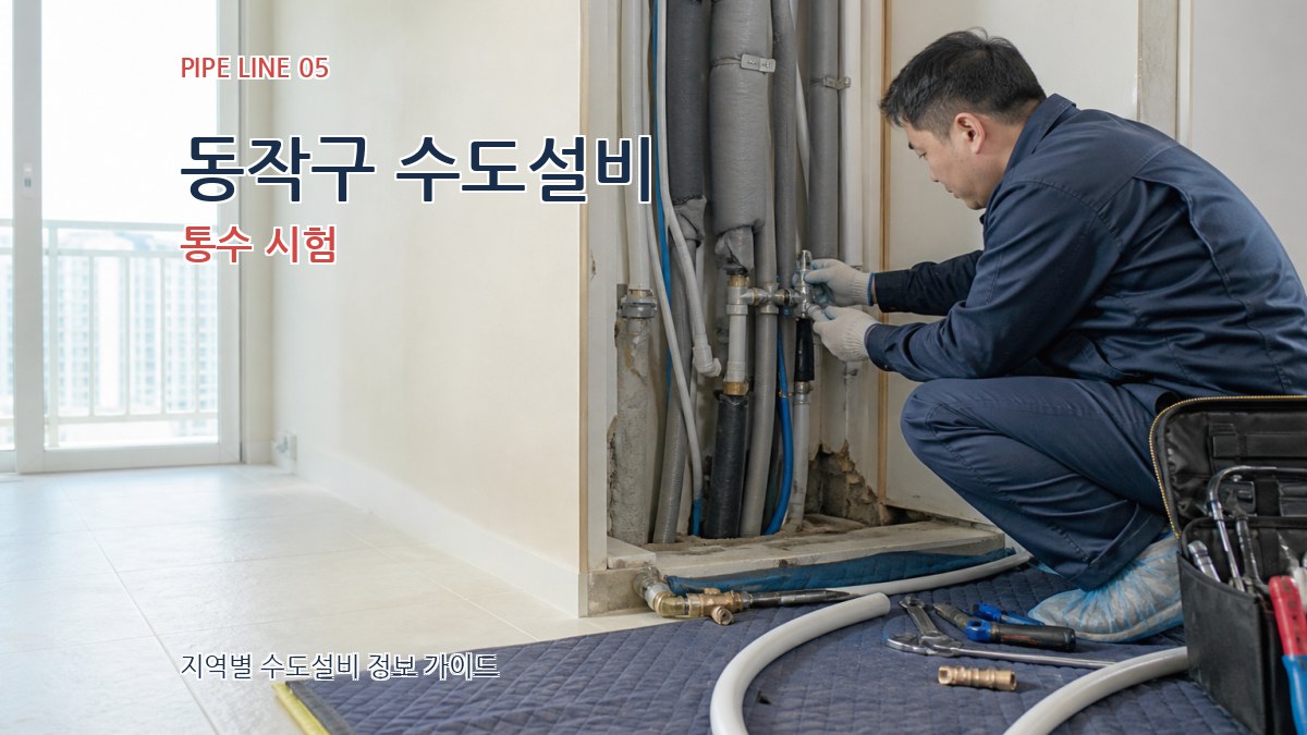 동작구 수도설비 통수 시험