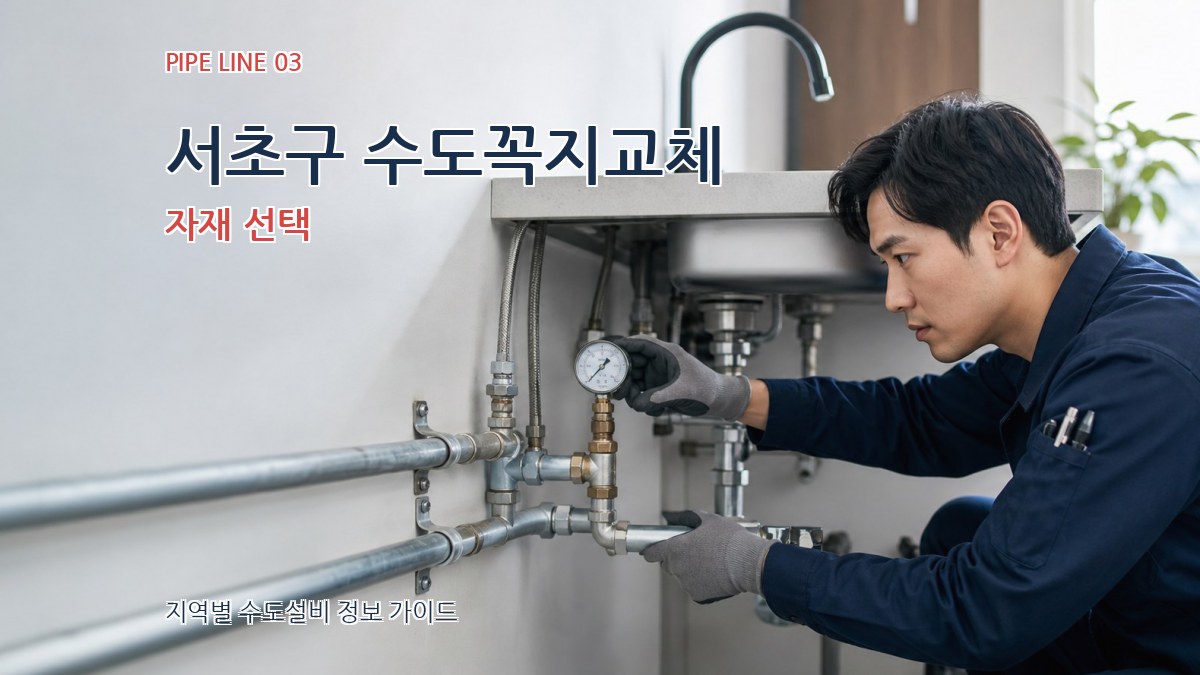 서초구 수도꼭지교체 자재 선택